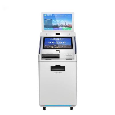 China Official Qr Scanner Media Player Printer Terminal A4 Payment Individual Kiosk Service Dual SDK Government Building Self Screen for sale