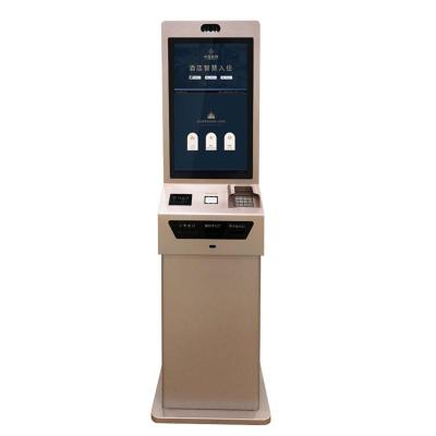 China SDK Hotel Kiosk Self Service Check-In Machine With Capacitive Touch Screen Android 2G 8G Wifi Bill Printer for sale