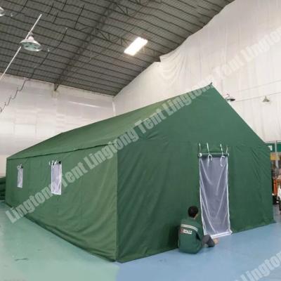 China Outdoor Army Canvas Green Party GSLYP-3 3x6m Steel Frame Winter Camping Military Tent for sale