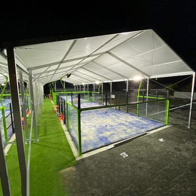 China Party 36x72m Outdoor 4 Court Canopy Padel Tennis Court Tent for sale