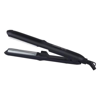 China Slim And Ergonomic Design For Hair Straightener Easy Professional Nano Hair Styler Steam Use Ionic Titanium Flat Iron for sale