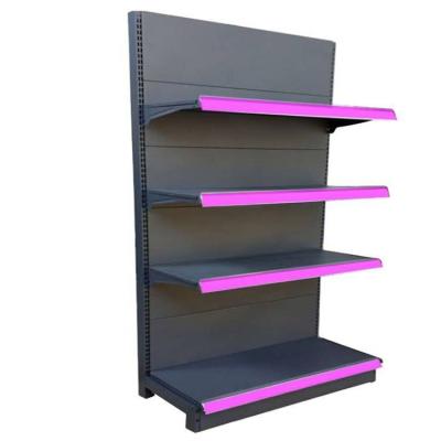 China Single-Sided Supermarket Shelf Supplier Grocery Shelf Retail Store Display Stand Sales for sale