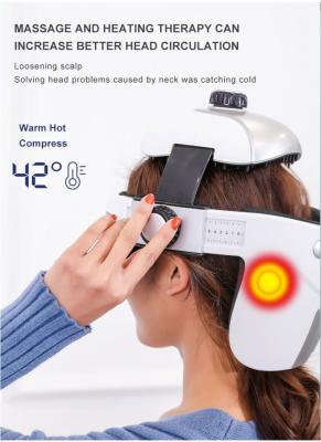 China Waterproof Brain Massager Helmet 4 Modes Eye And Brain Massager for sale