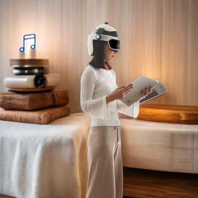 China Cordless Electric Head Massager Helmet 300g 90 Min Eye Head Massager for sale