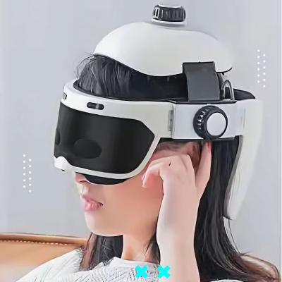 China 3 Intensity Levels Head Massager Helmet 28W Head Eye Massager for sale