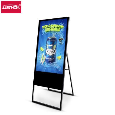 China Indoor LCD Screen Advertising Display Shopping Portable Mobile Digital Signage for sale