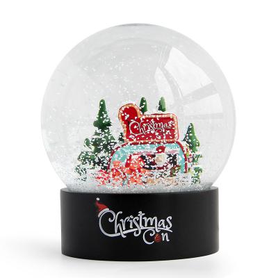 China Custom Crystal Ball Ornament Snowball Souvenirs Luxury Resin Christmas Snow Globes Christmas Snow Globe Decoration Europe for sale