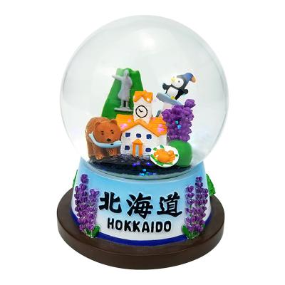 China Luxury Resin Glitter Snow Globe Europe Easter Mini Ornament Souvenir Kit Gift/Snowball/Custom Snow Globes for sale