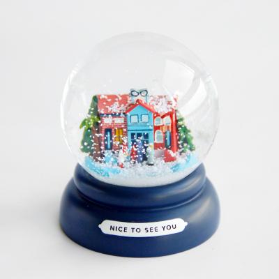 China Luxury Gift Europe Glass Home Decor Mini Ornament Souvenir Kit Resin 100mm Glitter Snowball/Custom Snow Globes/Snow Globe for sale