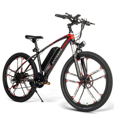 China Original SAMEBIKE MY-SM26 Luxury Foldable Electric Bicycle 26 Inch Fat Tire Off Road Battery Mountain Bike 350w External Motor Bicycle for sale