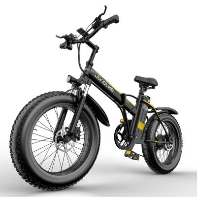 China Aluminum Alloy EU In Running JANO E20 High Speed ​​Electric Mountain Bike 20 Inch Fat Tire Off Road 48V 1000W Motor 12.8Ah Sport Snow Electric Bike for sale