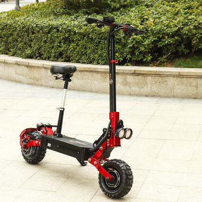 China Unisex Drop Shipping Bezior S2 Folding Electric Scooter 2400w Double Drive Motor 11 Inch Off Road Fat Tire Adult Electric Moped Scooter for sale