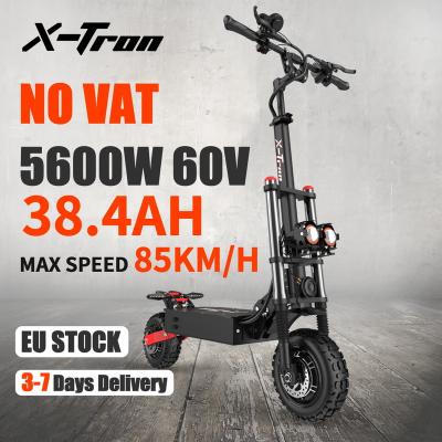 China Unisex EU warehouse 11 inch X-Tron T88 80km/h electric scooter 5600W folding electric e scooter 38.4ah battery 90km chain kick scooter for sale