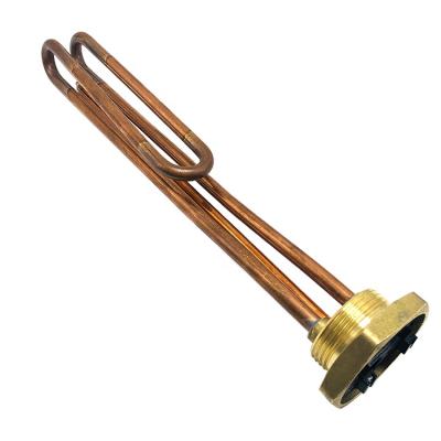 China Hotel Factory 3000W Flange Element Brass Water Heater For Water Heater for sale