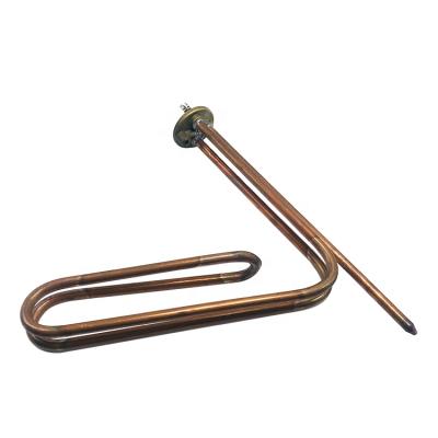 China Hotel Factory Flange Brass Water Heater Heating Element for sale