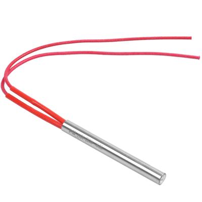 China Hotels 9mm x 80mm Heating Elements Cartridge Heater Red Two Wire AC 110V 250W for sale