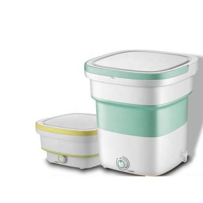 China Hotel Mini Portable Foldable Washing Machine 2020 for Automatic Home Travel Bucket Self-Motor Foldable Underwear Washer for sale