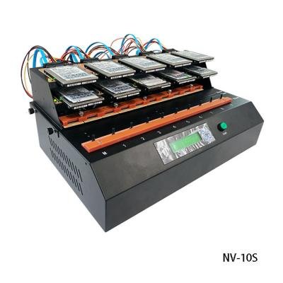 China NVMe/SATA M.2 SSD Duplicator , PCIe Copymachine NV-10S for sale