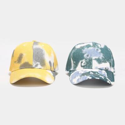 China New COMMONS tie dye baseball caps, fashion trend hats for men and women, leisure outdoor hats, gorras for sale