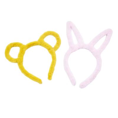 China Korean version of central statistical institute rabbit ears plush cute headband soft soft feeling. Washing Funny Headband Bear Border Jewelry for sale