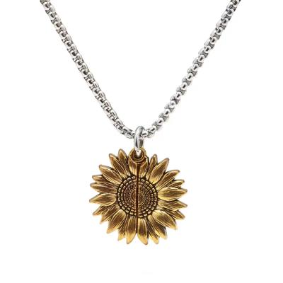 China Newly created European and American fashion sunflower pendant of soft soft feeling, movable lettering and soft jewelry for sale