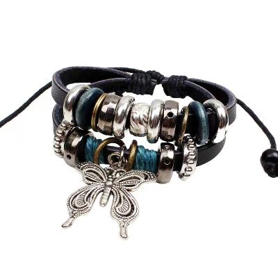 China Soft Smooth Creative Butterfly Bracelet Ladies Feeling Handwoven Jewelry Wholesale for sale