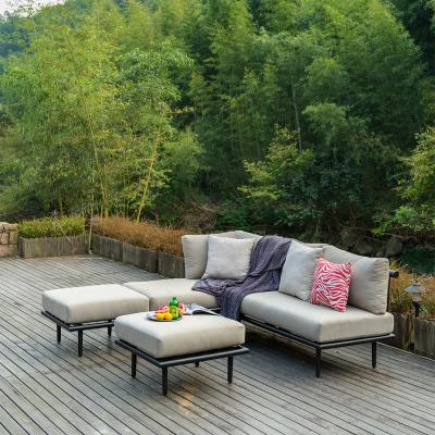 China Weather Resistant Sectional Sofa Seating Furniture Set For Patio And Garden for sale