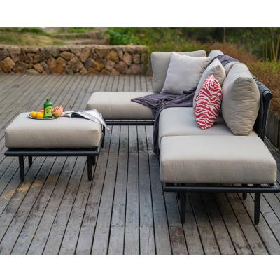 China Weather Resistant Sofa Set Furniture Patio Lounge Furniture Outdoor Garden Set for sale