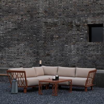 China Waterproof Outdoor UK Hot Selling Luxury Garden Furniture Set Sectional Sofa Furniture Aluminum Outdoor Set for sale