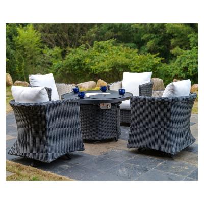 China Weather Resistant Custom High Quality Garden Furniture Fired Table Pit Outdoor Sofa Set for sale