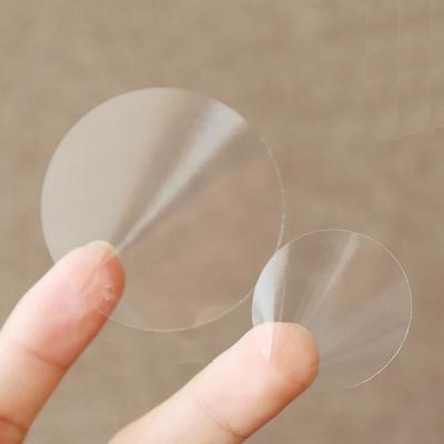 China WR Eco-friendly Hot Selling Transparent Plastic Clear Seal Label Sticker for sale