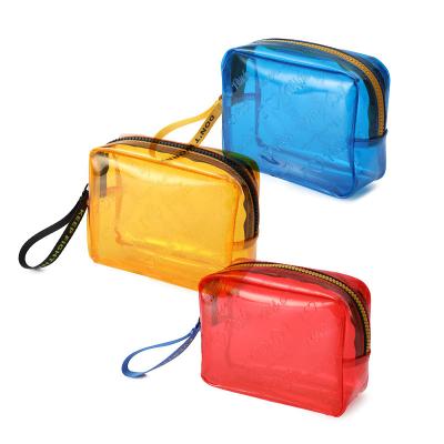 China Lightweight Beauty Lady Travel Pouch Color Pouch ODM PVC Fashoion New Fashion Logo Cosmetic Bag Custom Transparent Makeup Bag for sale