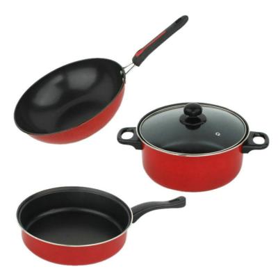 China Viable Cheap Iron Pot Kitchen Cookware Set Factory Wholesale for sale