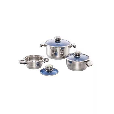 China Sustainable Factory Supply Customized New Home Stretched Non Stick Stainless Steel Cookware For Sale for sale