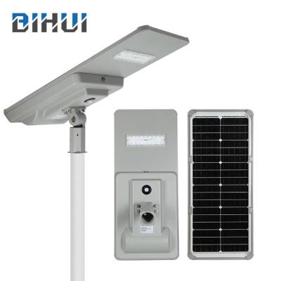 China Road super brightness high quality outdoor integrated 30 40 50 60 100 W all in one led solar street light for sale