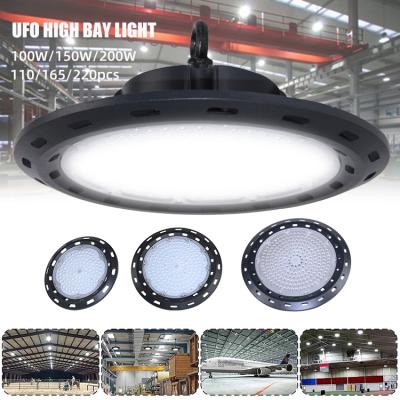 China Hot Selling Warehouse Matrix Cast Aluminum Ip65 Waterproof Outdoor 100w 150w 200w Led High Bay Light for sale