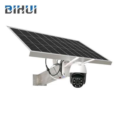 China IP66 5 Million Pixels 1080p Built-in Siren IP Security Surveillance Solar Panel Wifi Cctv Outdoor Waterproof Wireless Camera for sale