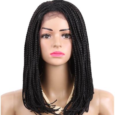 China Synthetic Braided Lace Front Wig African American Braided Wigs for sale