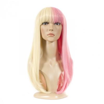 China Equal parts color game cosplay silky straight synthetic silky straight funny game wig for sale