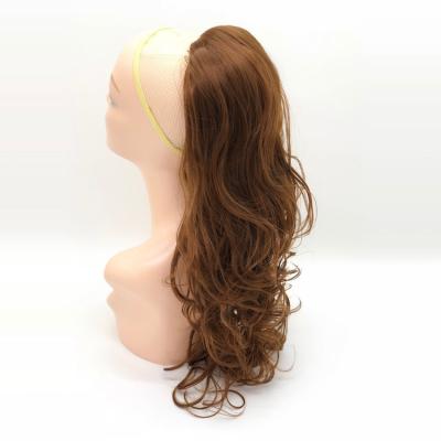 China X-Ring Hair Drawstring Natural Shiny Not Shiny Curly Synthetic Ponytail Long for sale