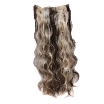 China Regular Wave Mix Clip In Hair Extension Extension Synthetic Hair for sale