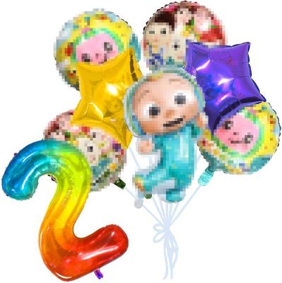 China Hot Selling Gift Toy HUAYI Amazone Cartoon Bobo Balloon 24 Inches LED Flashing Lights Globos Balloons With Sticks for sale