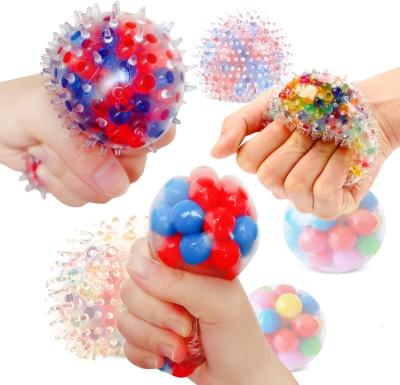 China HUAYI Water Bead Stress Balls Brain Squeeze Ball Squeeze Ball Squeeze Person Toy for sale