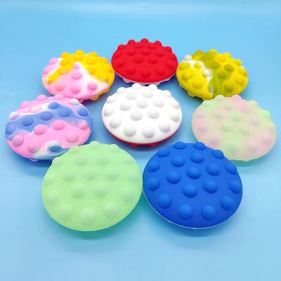 China HUAYI Toy Noise Shaker Toy Strain Balls Stir Toys Portable Push Noise Ball Sensory Toy Push Pop Squishy Fidget Balls for sale