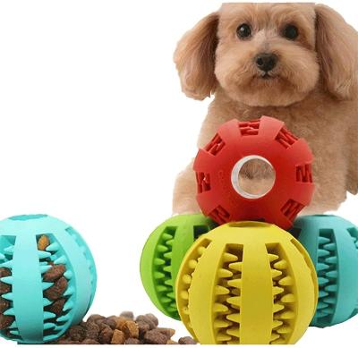 China HUAYI Viable Dog Teeth Cleaning Chewing Taking Things Ball Toys Pet Toy Ball Pet Latex Toy for sale