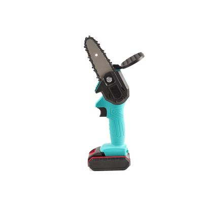 China Cordless 4 Inch Pruner Battery Handheld Rechargeable 18v Portable Mini Electric Chainsaw With Brushless Motor for sale