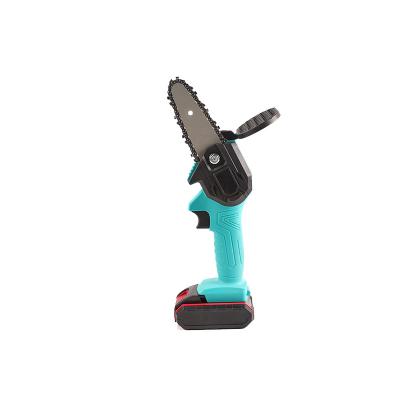 China Mini Wood Cutting Lithium Chainsaw 4inch Cutter Chainsaw Cordless Fast Cutting Cordless Garden Tool For House for sale