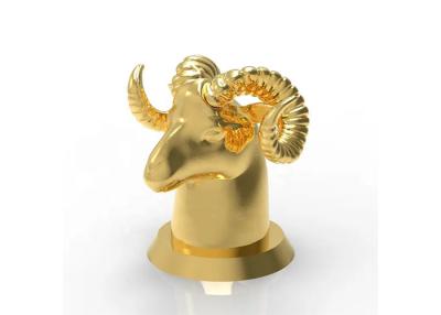 China Luxury Zamac Creative Animal Style Perfume Bottle Cover 15Mm Gold Metal Zinc Alloy for sale