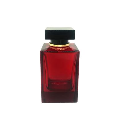 China botella de perfume cuadrada elegante 100ml, botella de cristal, espray, submarino que empaqueta, bayoneta, botella vacía, modificada para requisitos particulares por el PA del perfume en venta