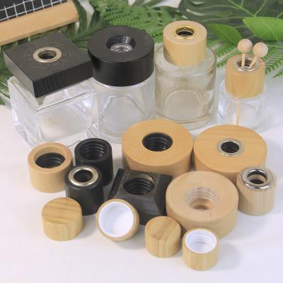 China Natural Solid Wood Fragrance Bottle Cap for sale